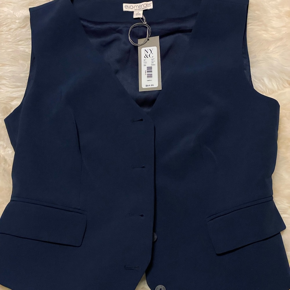 Eve mended blue vest